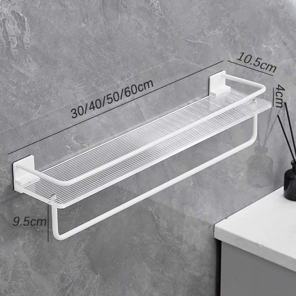Półka łazienkowa Space Aluminum montowana na ścianie, wielofunkcyjny wiszący stojak ręczniki i kosmetyki(40Cm)