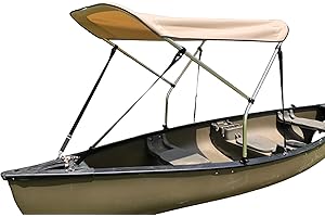 Beige Canoe/Kayak UV Protection Sun Shade Canopy