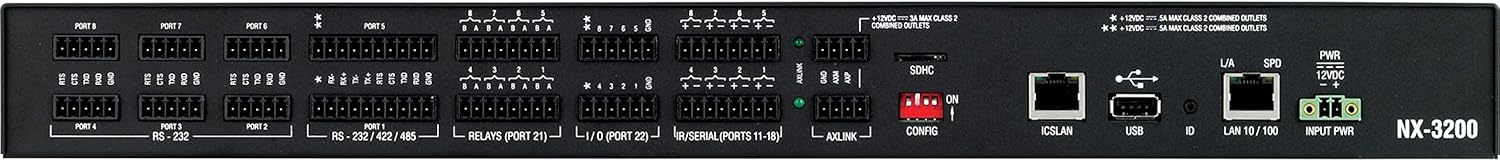 AMX NX-3200 NetLinx NX Integrated Controller rear panel
