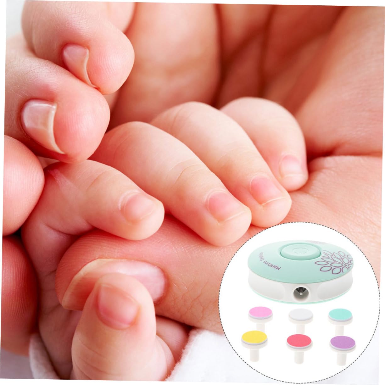 UPKOCH 4 Juegos De Amoladora De Uñas Eléctrica Herramienta De Manicura Esmalte De Uñas Infantil Traje Para Niños Trajes Para Niños Pequeños Cortaúñas Kit De Cosmetología Cortaúñas