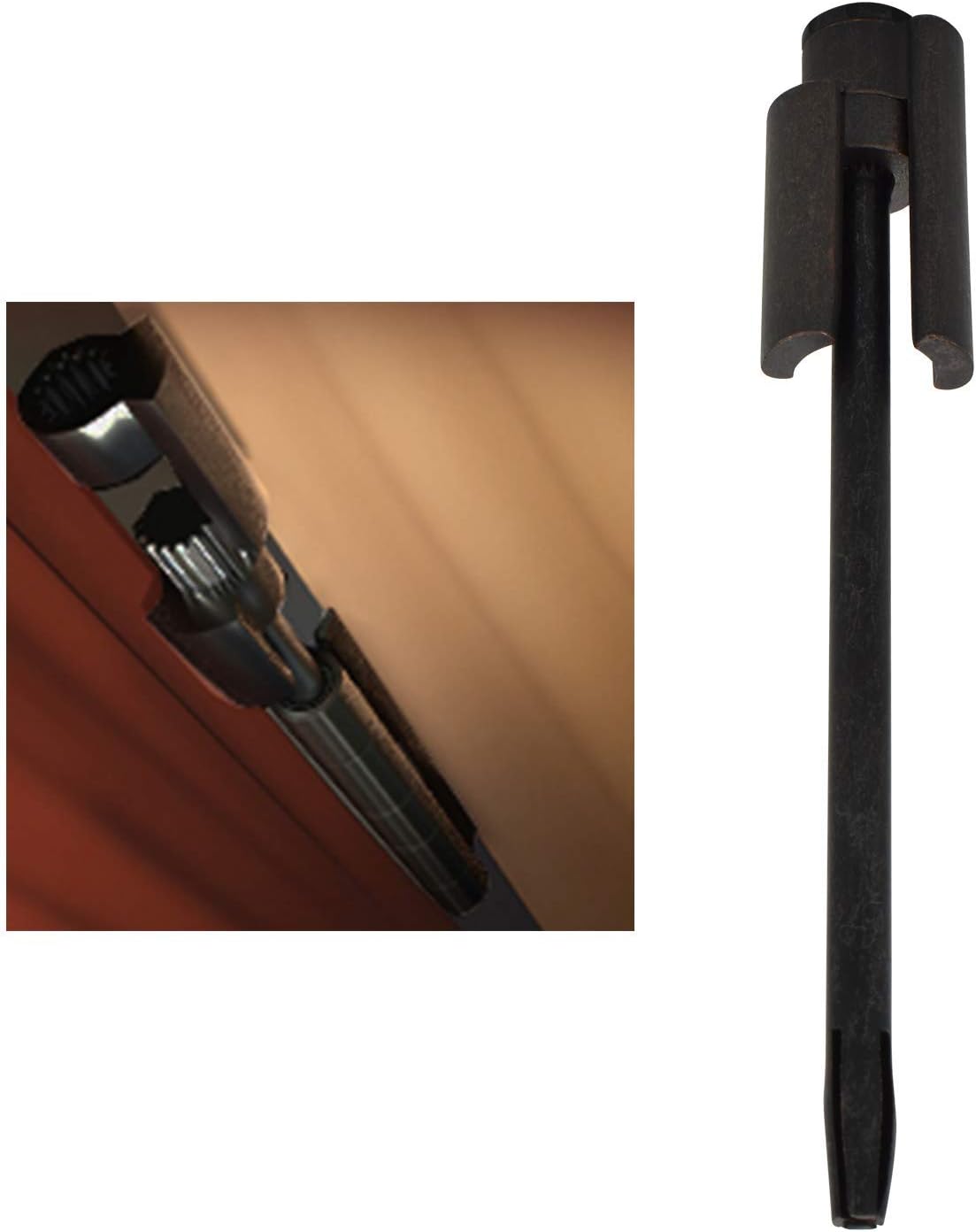 Nuk3y Door Saver 2 II Hinge Pin Stop Fits All 3"" to 4-1/2"" Residential Hinges (Oil Rubbed Bronze)