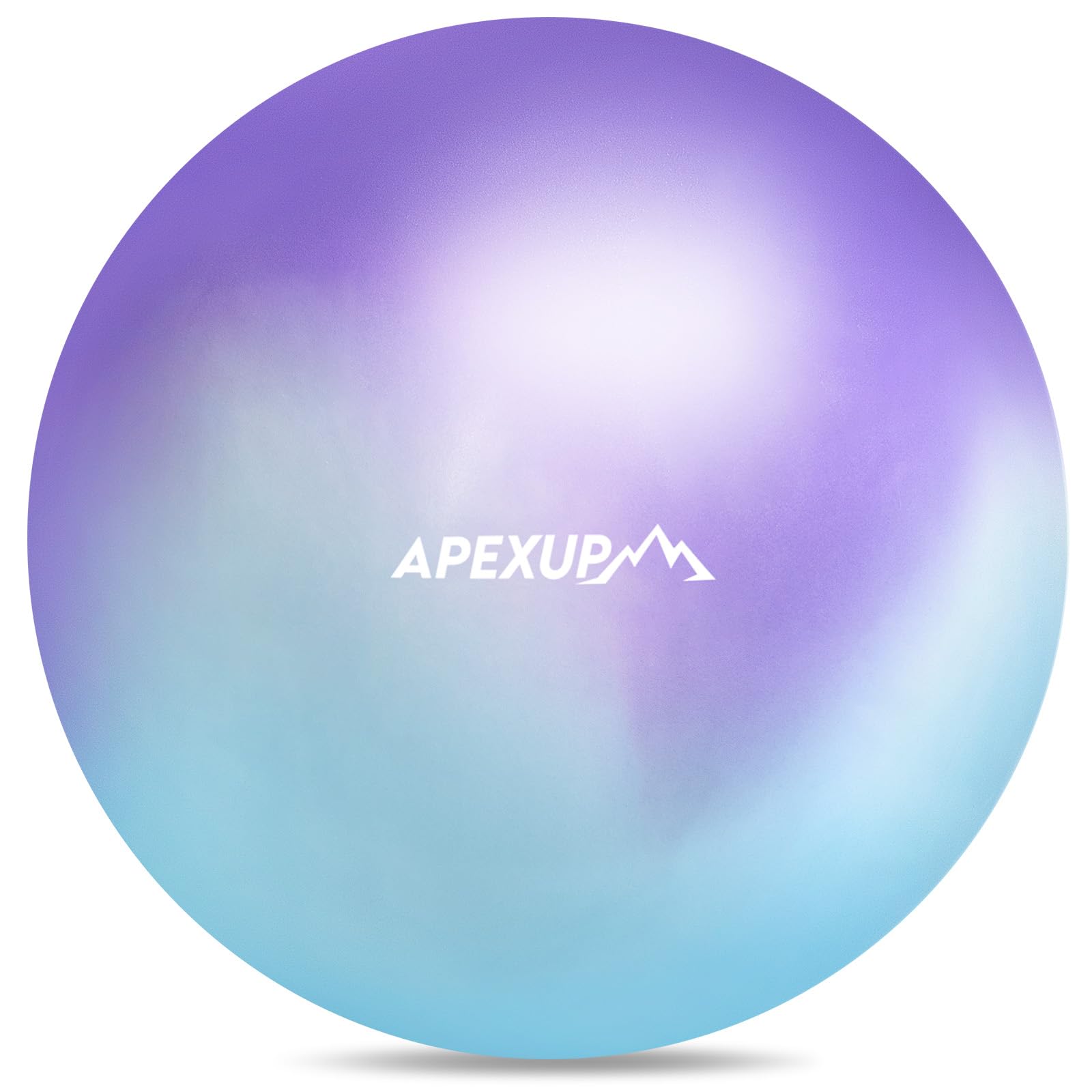 Photo 1 of **MISSING PLUG***APEXUP Yoga Ball Exercise Ball Anti Slip Heavy Duty for Fitness, Balance & Core Workout, Balance Training, Pregnancy & Physical Therapy, 5 Sizes (L(23"~26") 65cm, Blue Purple)