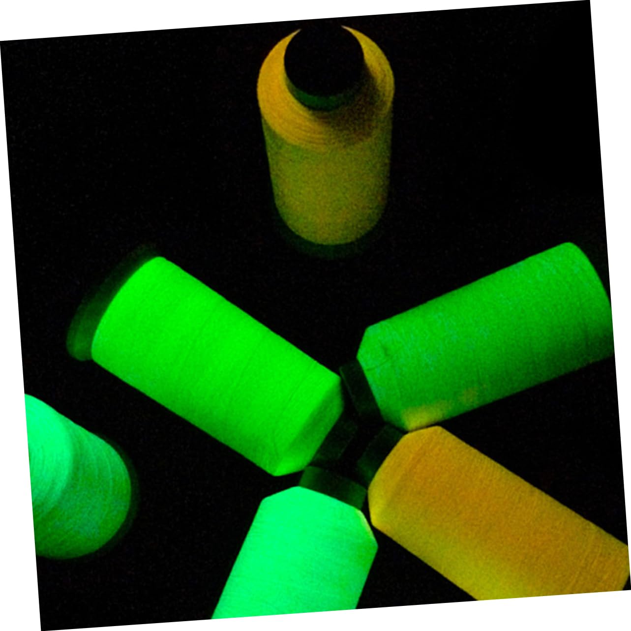 5 Piezas Hilo de Bordar Luminoso, de Poliéster para Coser y Tejer