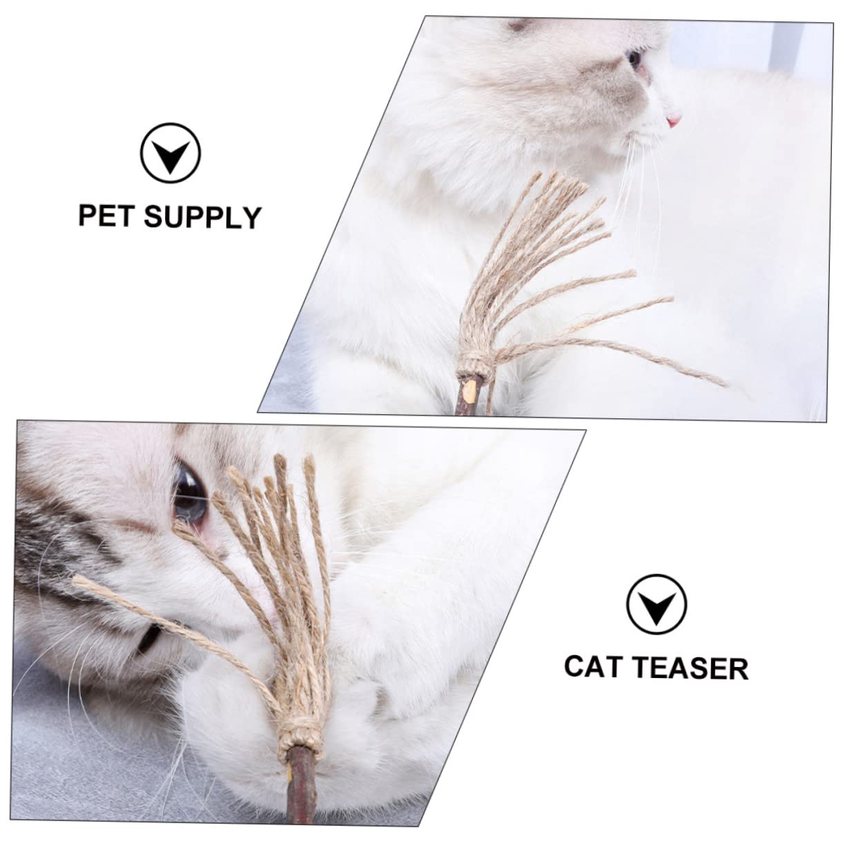 Jouets pour Chats, Lot de 6 Jouets interactifs légers et Portables for Animaux Compagnie, à mâcher, for Chatons Chats