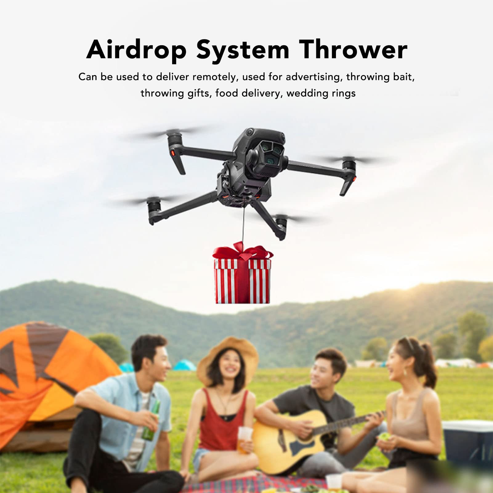VGEBY Lanceur de Livraison de Drone, Lanceur de Système de Largage ASB Haute Résistance avec Train D'atterrissage pour Mavic 3 3Pro