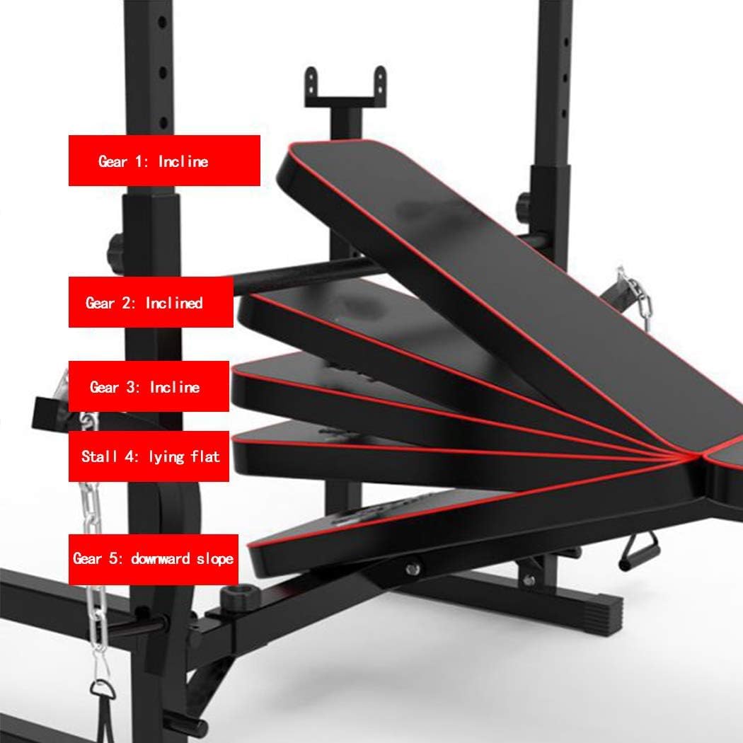 Olympic Bench Set, Bench Press for Full Body Workout & Home Gym Exercise, Fitness Machine Bench Strength Weights Equipment Without Barbell