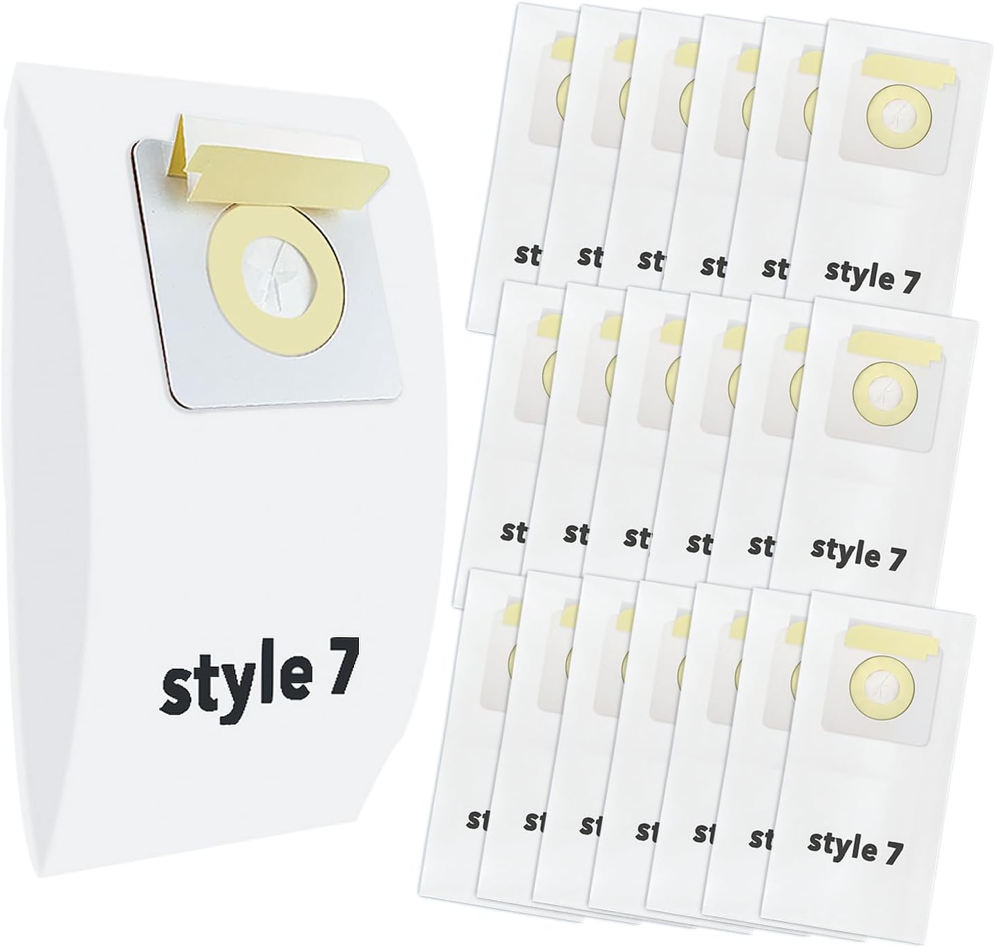Gudotra 20 Pack Replacement Vacuum Bags Style 7 Paper Bag Fit PowerForce Uprights Vacuums 3537 3522 35221 35223 35224 35225 35226 3522R 3522X 3525 35252 3525R 3530D 3530R Replace Part 32120