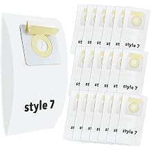 Gudotra 20 Pack Replacement Vacuum Bags Style 7 Paper Bag Fit PowerForce Uprights Vacuums 3537 3522 35221 35223 35224 35225 35226 3522R 3522X 3525 35252 3525R 3530D 3530R Replace Part 32120