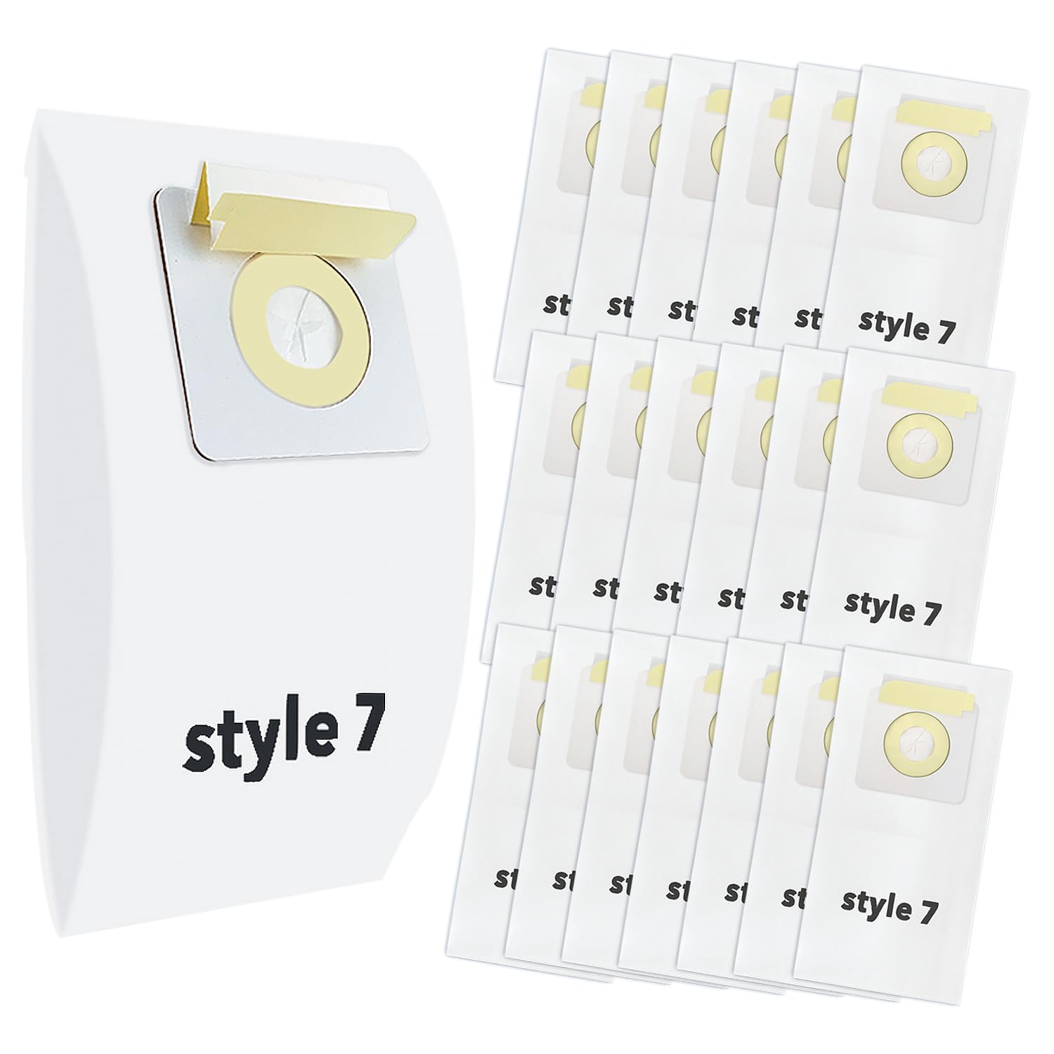 Gudotra 20 Pack Replacement Vacuum Bags Style 7 Paper Bag Fit PowerForce Uprights Vacuums 3537 3522 35221 35223 35224 35225 35226 3522R 3522X 3525 35252 3525R 3530D 3530R Replace Part 32120