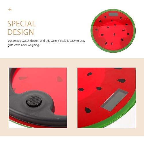 Miniatura 9 de Creative Watermelon Shaped Digital Weight Scale Portable Mini Household Body Scale Lightweight Accurate with LCD Display for Fitness Monitoring
