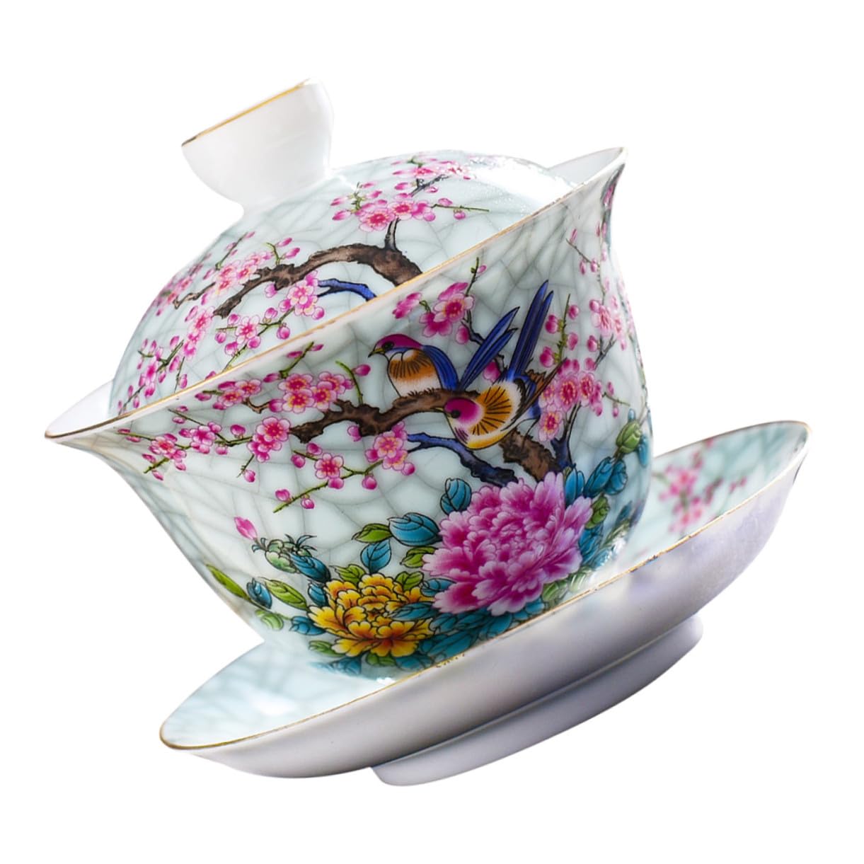 Tazón de té de cerámica resistente al calor con diseño decorativo Homoyoyo
