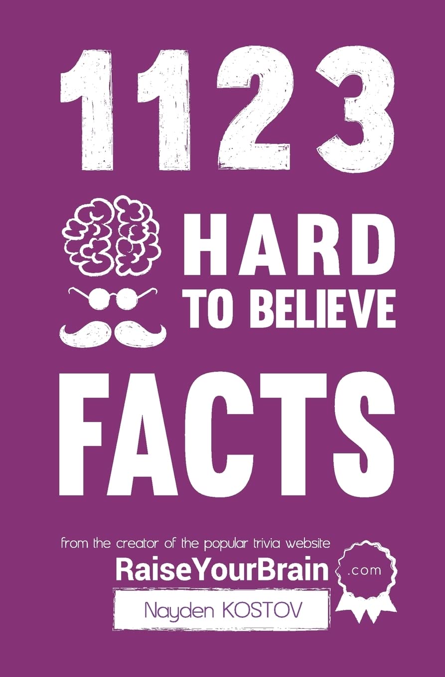 1123 Hard to Believe Facts: From the Creator of the Popular Trivia Website RaiseYourBrain.com (Trivia and Quizzes)