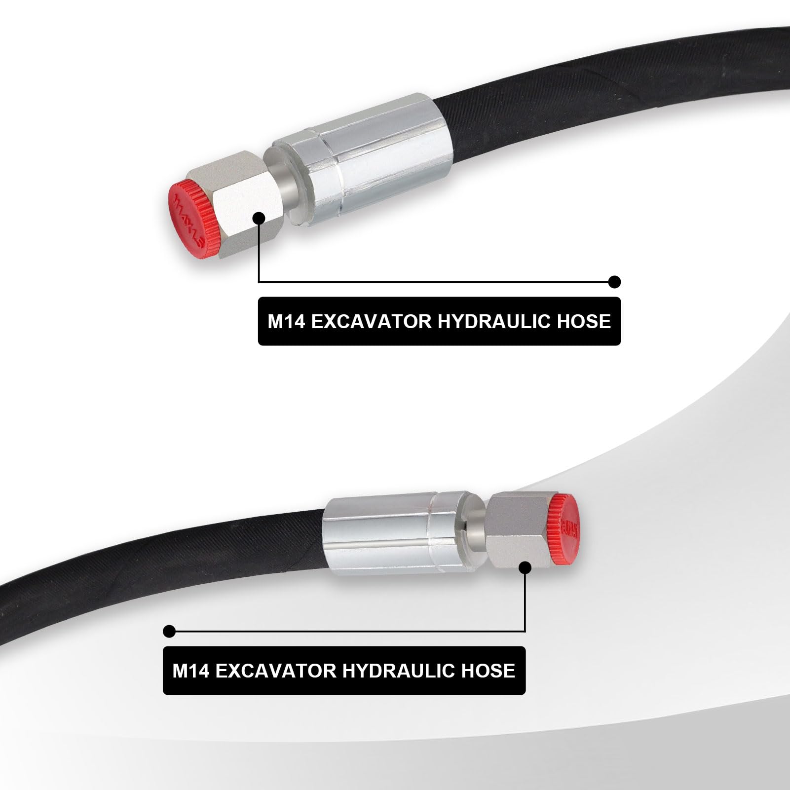 Accessori per mini escavatore 3 vie valvola di commutazione set da 2 pezzi, valvola a farfalla per mini escavatore, valvole di distribuzione idraulica a 3 vie per mini escavatori da 1 a 2 tonnellate