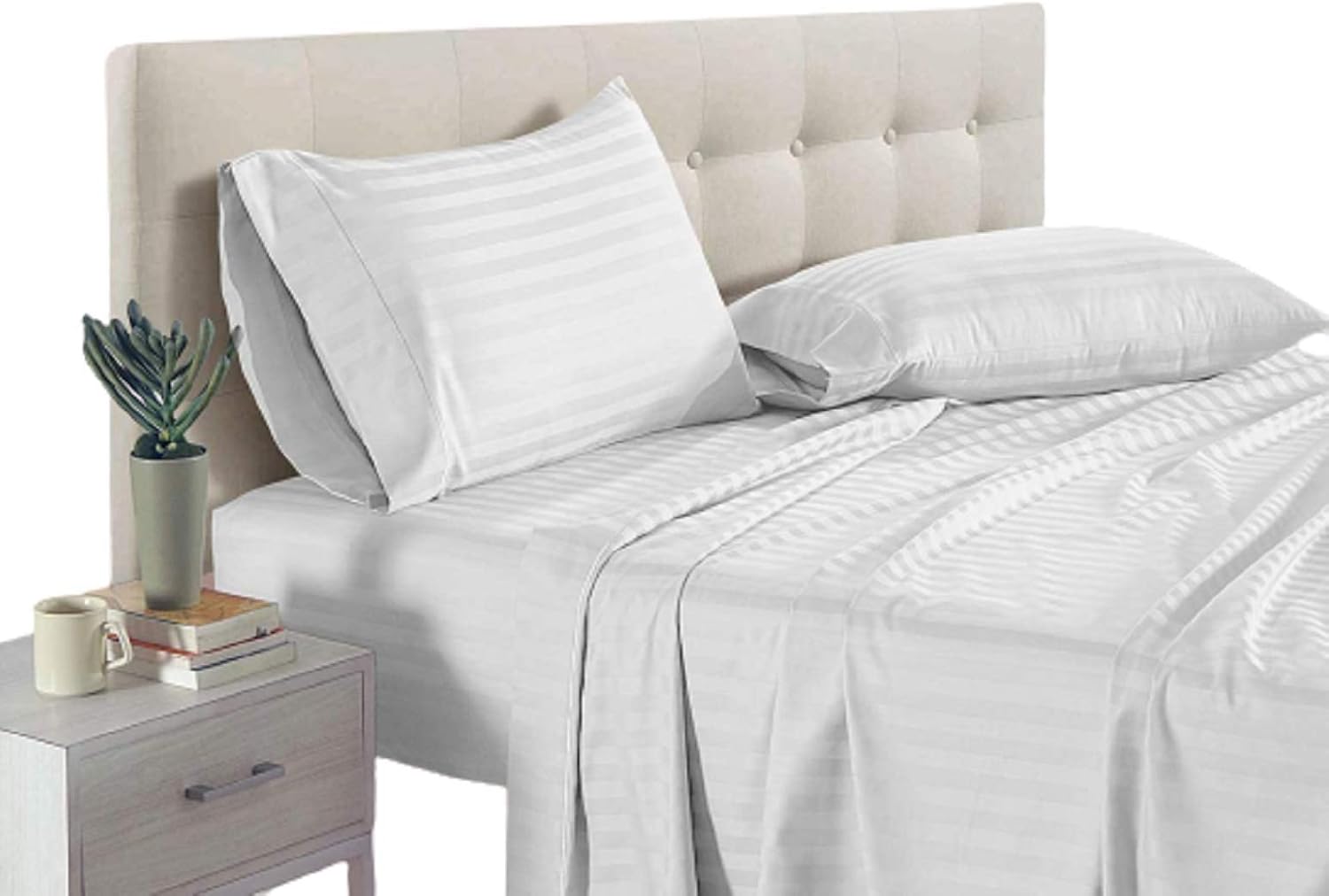 Top Split King Sheets Sets for Adjustable Beds Egyptian Cotton 4Pcs Bed Sheets