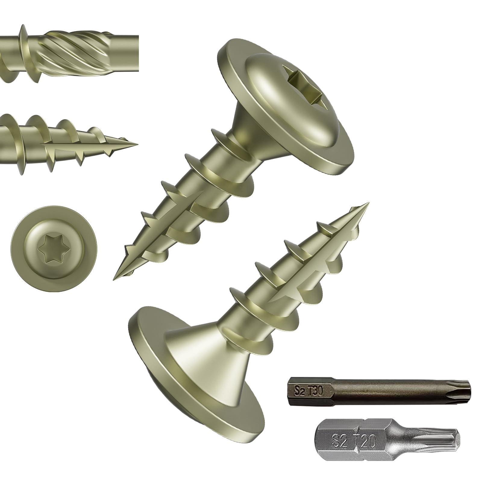 Wensilon Lag Screws - 91PCS Structural Screws -32 Wensilon Lag Screws - 91PCS Structural Screws -32