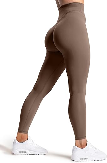 Olmlmt No Front Seam Workout Leggings for Women Tummy Control Butt Lifting Leggings Buttery Soft Gym Yoga Pants