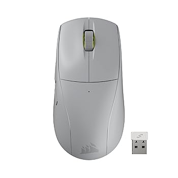 Corsair M75 AIR WIRELESS Ultra-Light FPS Gaming Mouse Light Grey