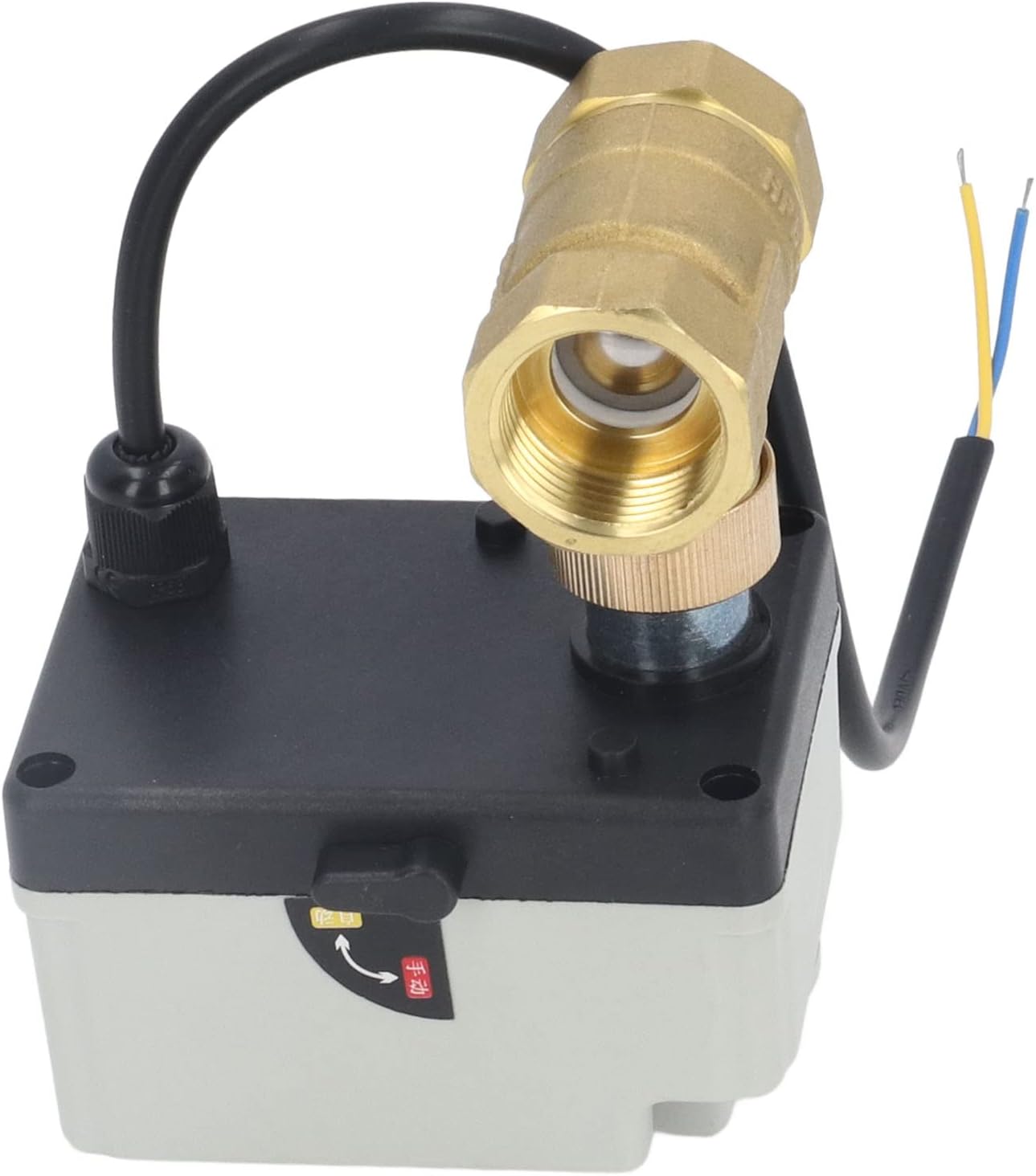 Motorized Ball Valve IP54 Brass Body ABS Shell 2 Way Normally Closed Electrical Ball Valve DC12 to 24V DN20