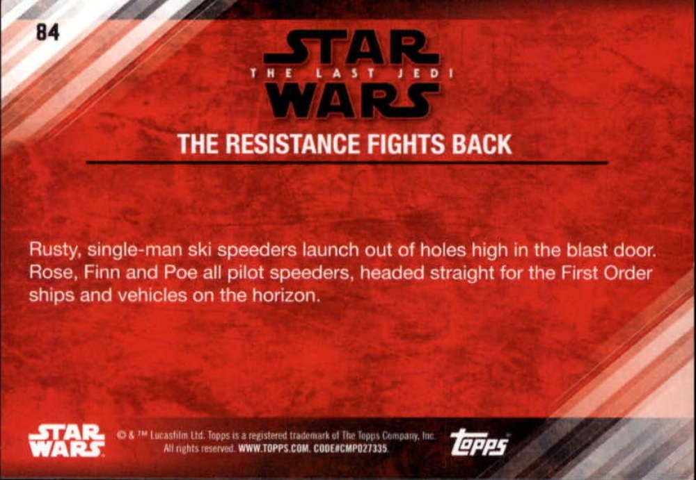 2018 Star Wars The Last Jedi Series 2 Blue #84 The