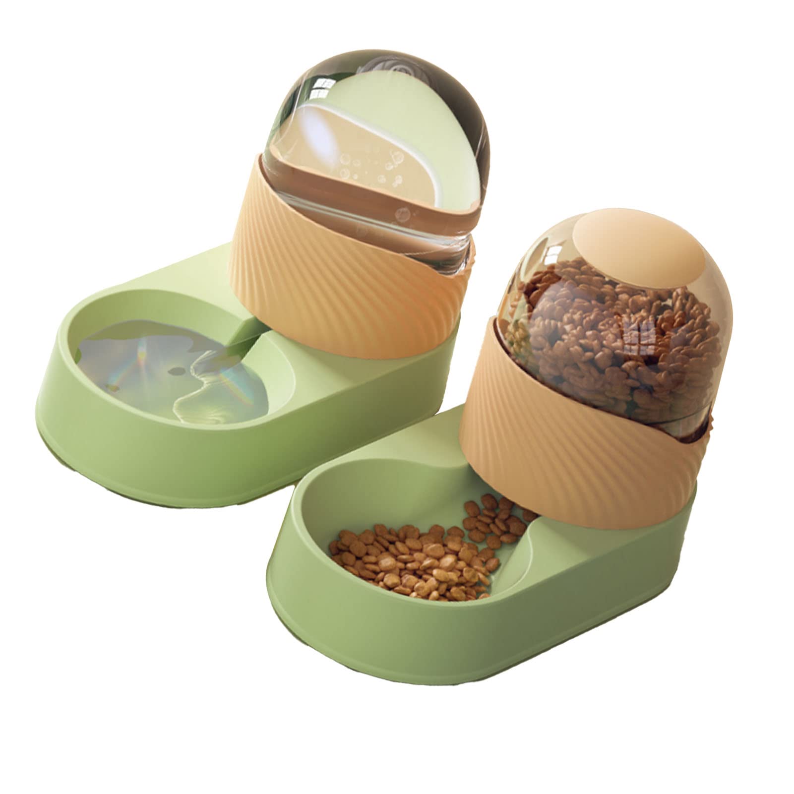 Dog Supplies and Water Dispenser Set Auto Food Feeder and Waterer Set Pet Food Dispenser Waterer for Small