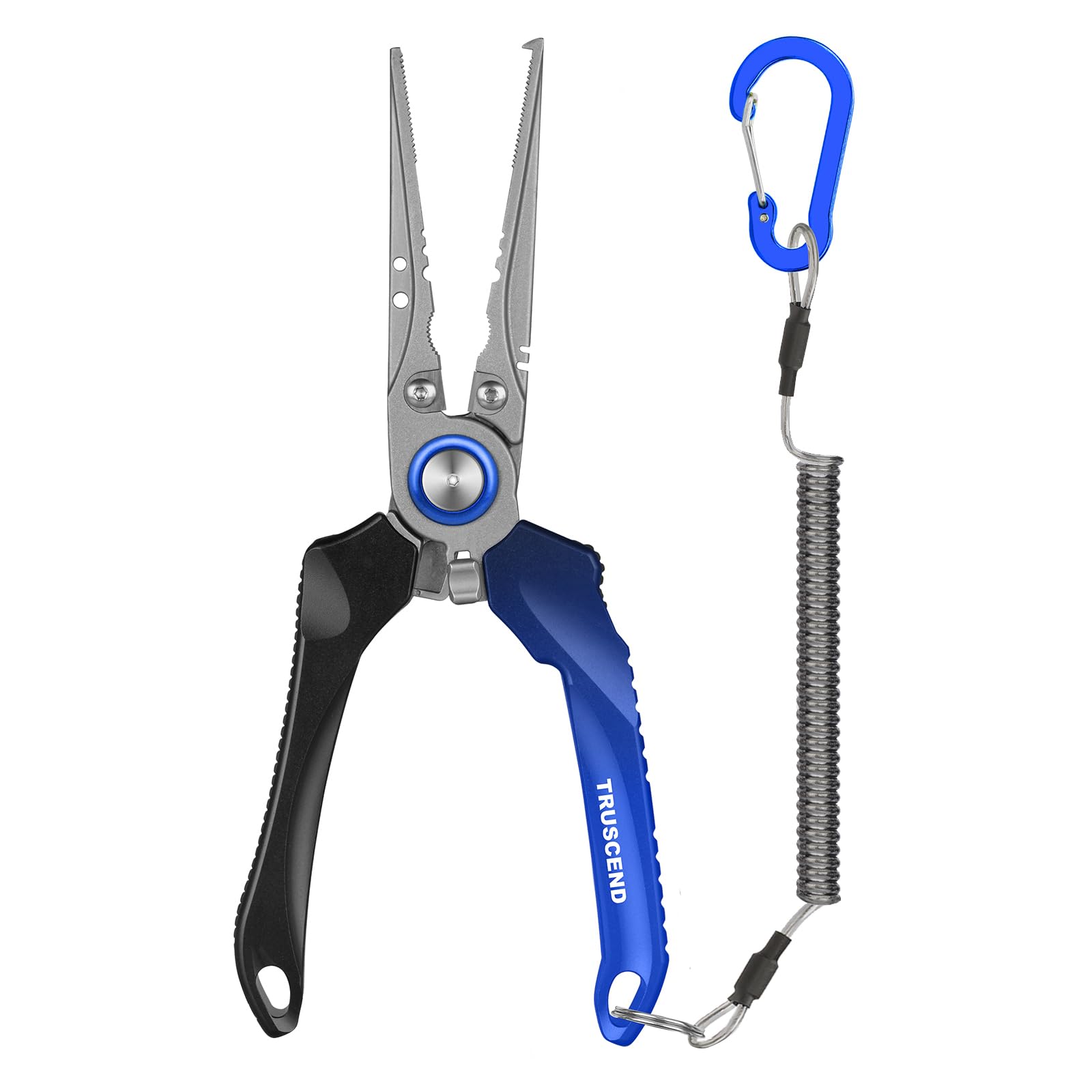 TRUSCEND Pinze da Pesca Pratiche e Bloccabili con Impugnatura Ergonomica Innovativa Attrezzo da Pesca Rivestito in Teflon Resistente alla Corrosione in Acqua Salata Attrezzatura da Pesca Multifunzione