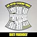 Air Fryer Cooking Times Chart Magnet - Extra Large Easy to Read Airfryer Magnetic Cheat Sheet - Healthy Airfryers Cookbook Accessory Liners Food Kitchen Conversion - Air Fryer Oven Accessories (Grey)