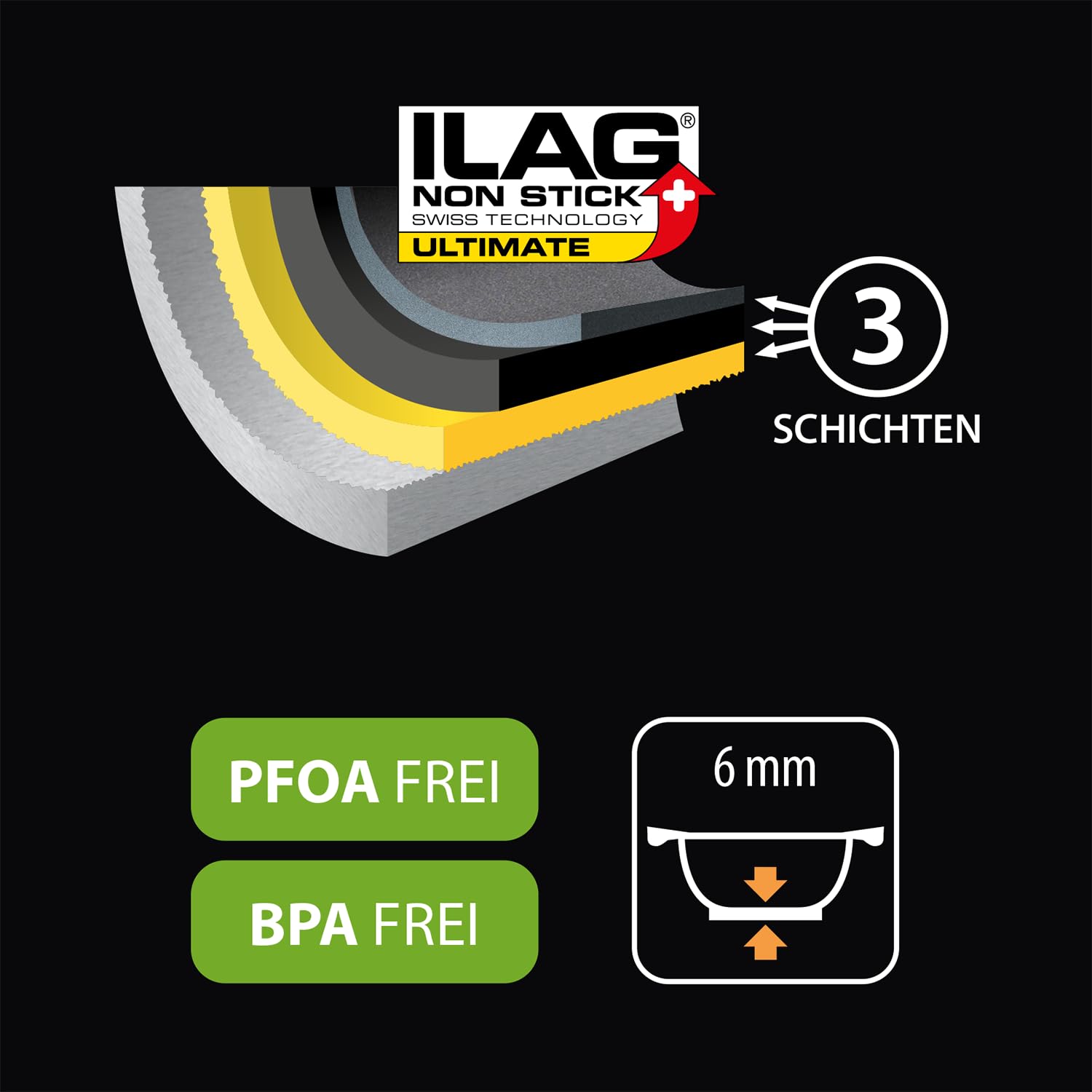 Metaltex XPERT-Cacerola Alta Aluminio Fundido, 26 cm, Antiadherente ILAG 3 Capas, Full Induction válido para Todo Tipo de cocinas, 5.3 litros