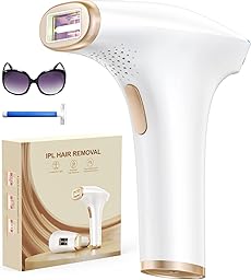 Haarlosy IPL Devices Hair Removal Laser - Painless Hair Removal Device with 3 Advanced Functions HR/SC/RA, 9 Levels, 999,900 Flashes at Home for Women, Men, Armpits, Bikini, Legs, Body
