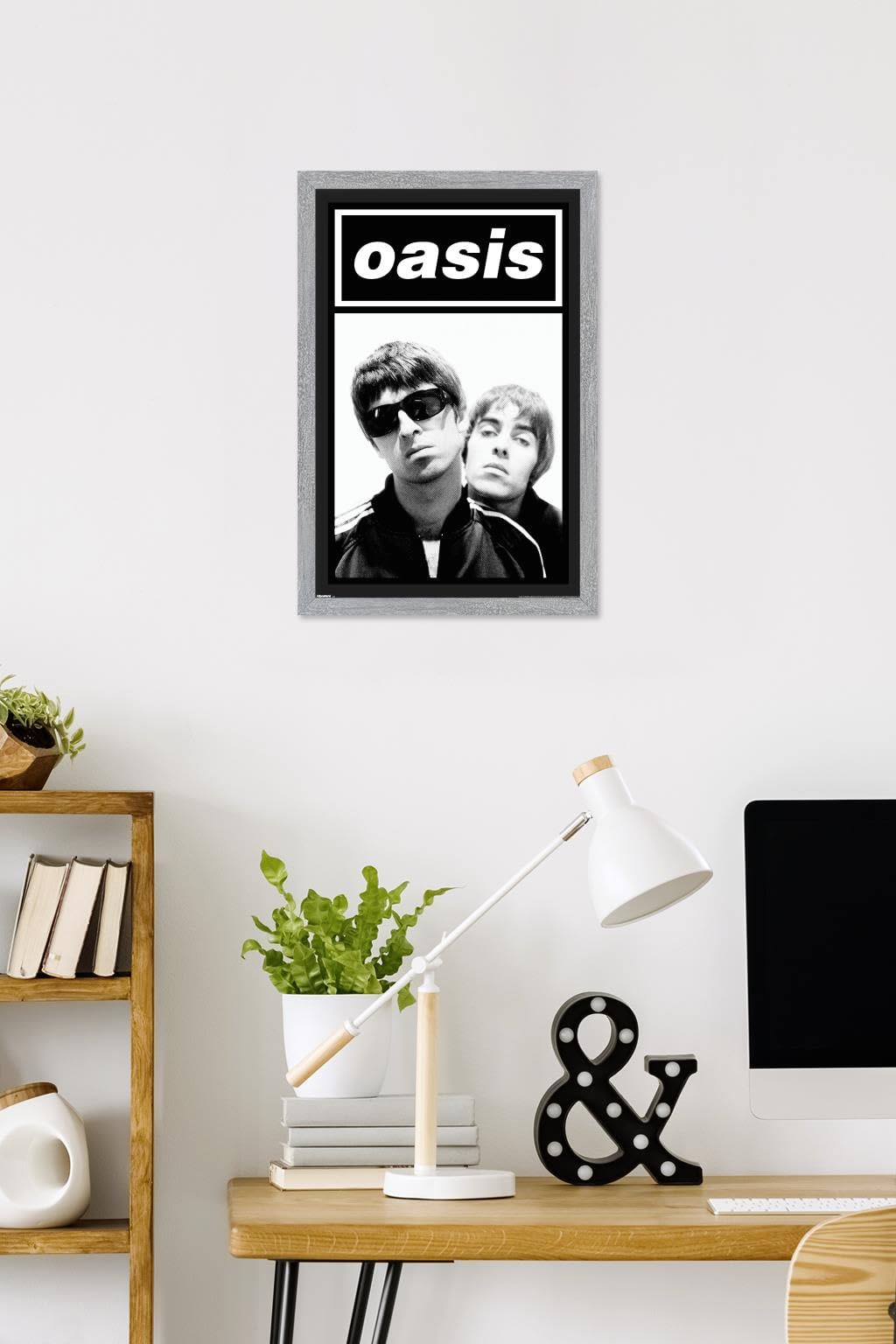 Amazon.com: Oasis - Black and White Wall Poster, 22.4L