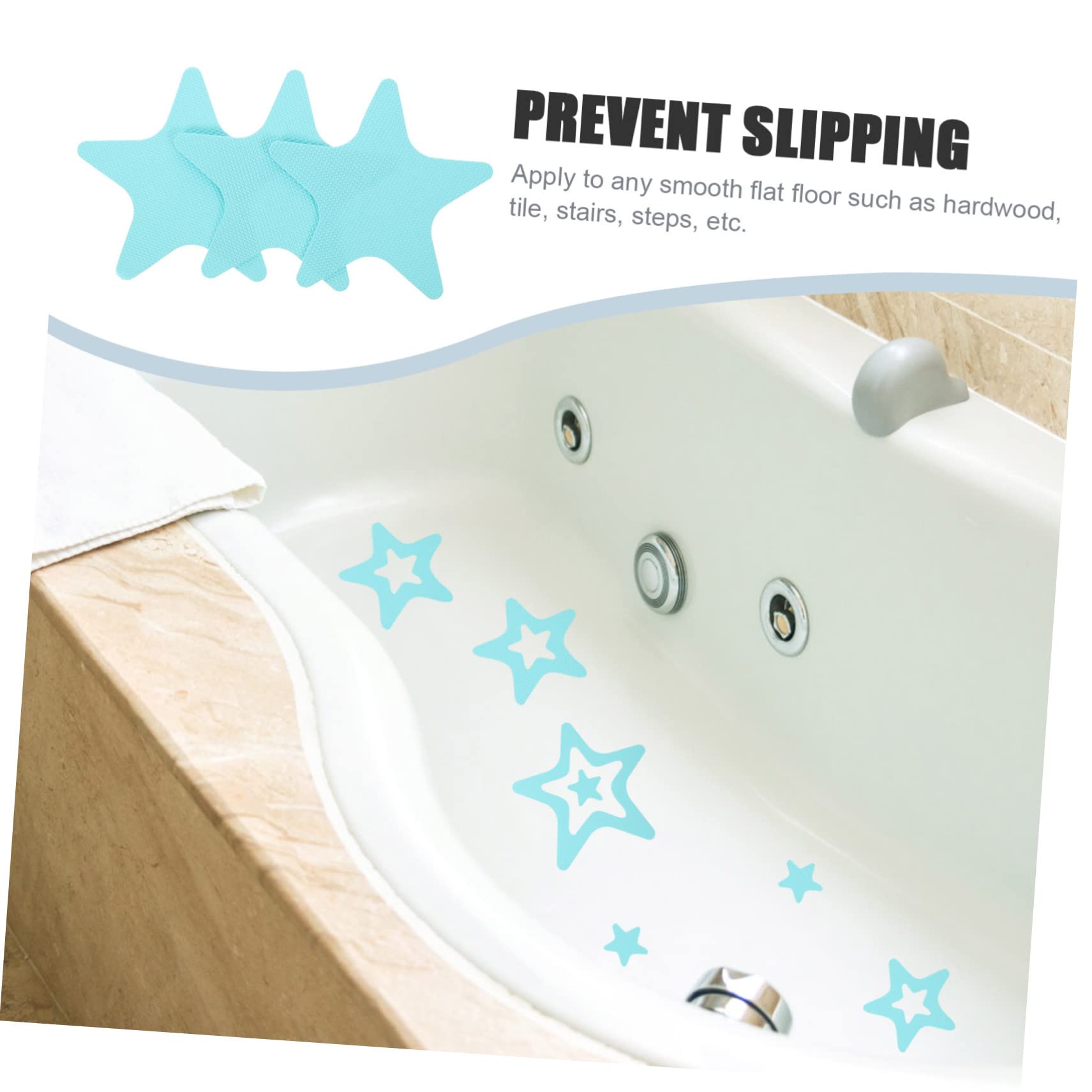 TOPBATHY 5 Juegos Baño Pegatinas Antideslizantes Slip Piso Sellador Bañera No Pegatinas Puerta Pegatina para Escaleras Pegatina Peva Suelo Pegatinas Adhesivos Pegatinas Mañana 20 Piezas * 5