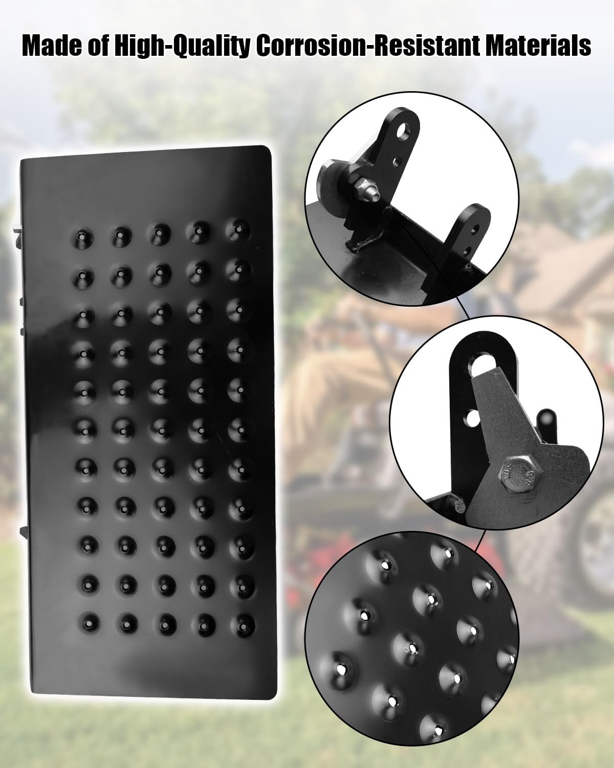 TIKSCIENCE ACS6000ULS Mower Discharge Shield Fit for Ferris Exmark Gravely Altoz Ariens Bobcat Bunton Bradley Bush Hog Most ZT Mowers, Advanced Chute System Chute Blocker Replace 088-6003-00