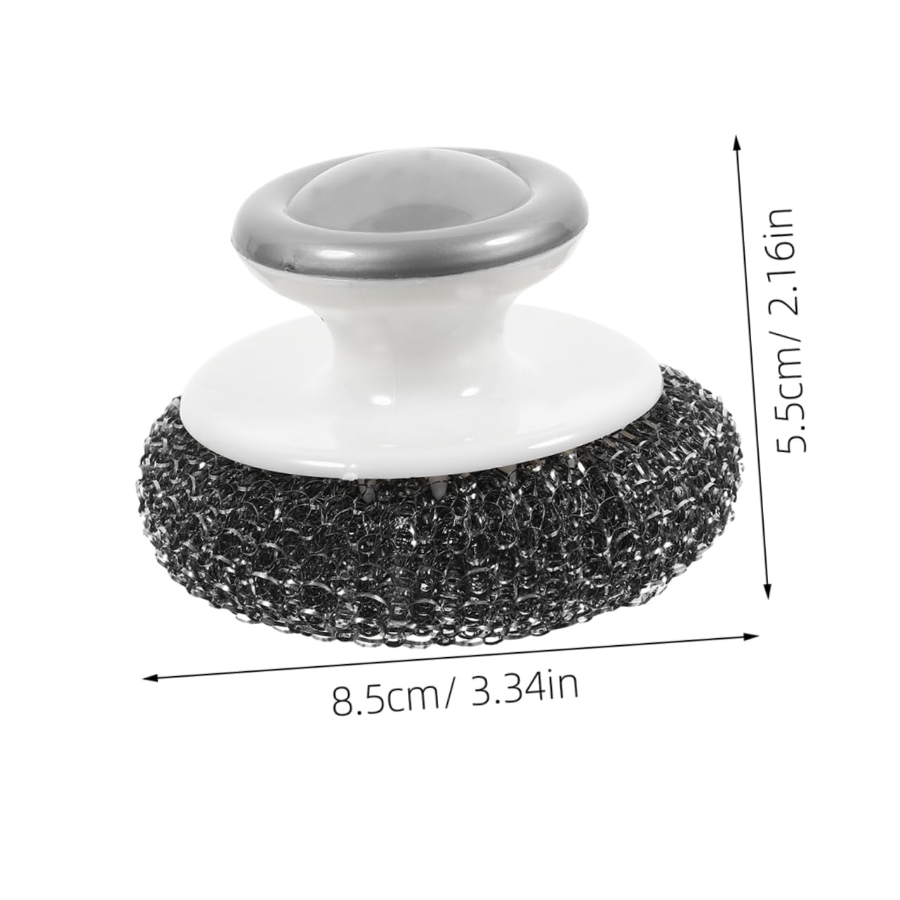 MUCKLILY 3pcs Kitchen Scrubber Wire Pot Cleaning Brush with Handle Multi Surface Scrub Brush for Effortless Dish and Cookware Cleaning