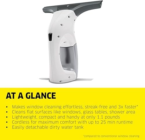 Miniatura 8 de Kärcher WV - Almohadillas de ventana para uso en interiores, paños de microfibra para ventana, compatibles con limpiacristales eléctricos WV 1 y WV