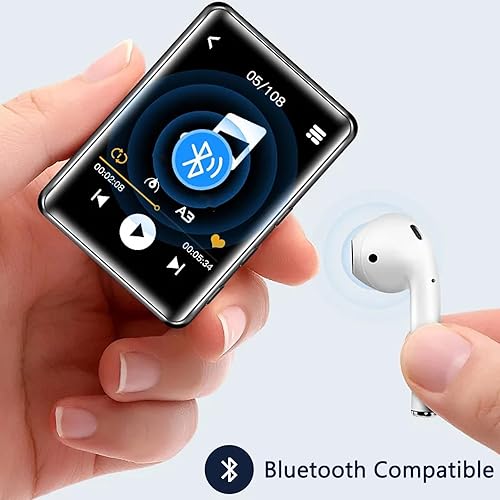 Miniatura 2 de SKYBESS - Reproductor MP3 de pantalla táctil con Bluetooth, 32 GB reproductores MP3 portátiles con ranura para tarjeta TF, reproductor de música MP3
