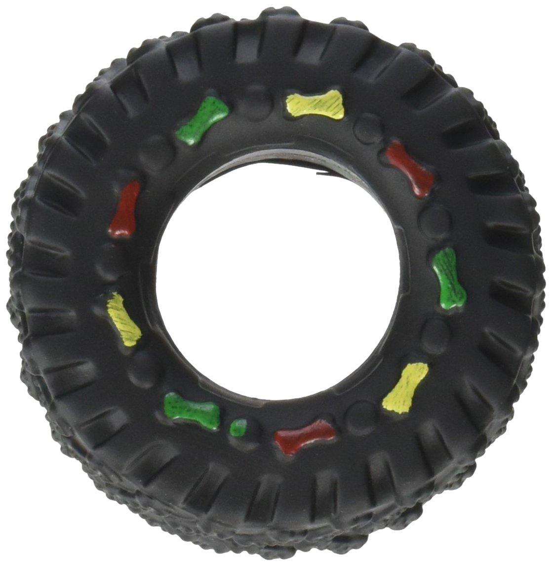 JJ Store Dog Pet Puppy Chewing Squeaker Squeaky Sound Toys Tyre Shaped
