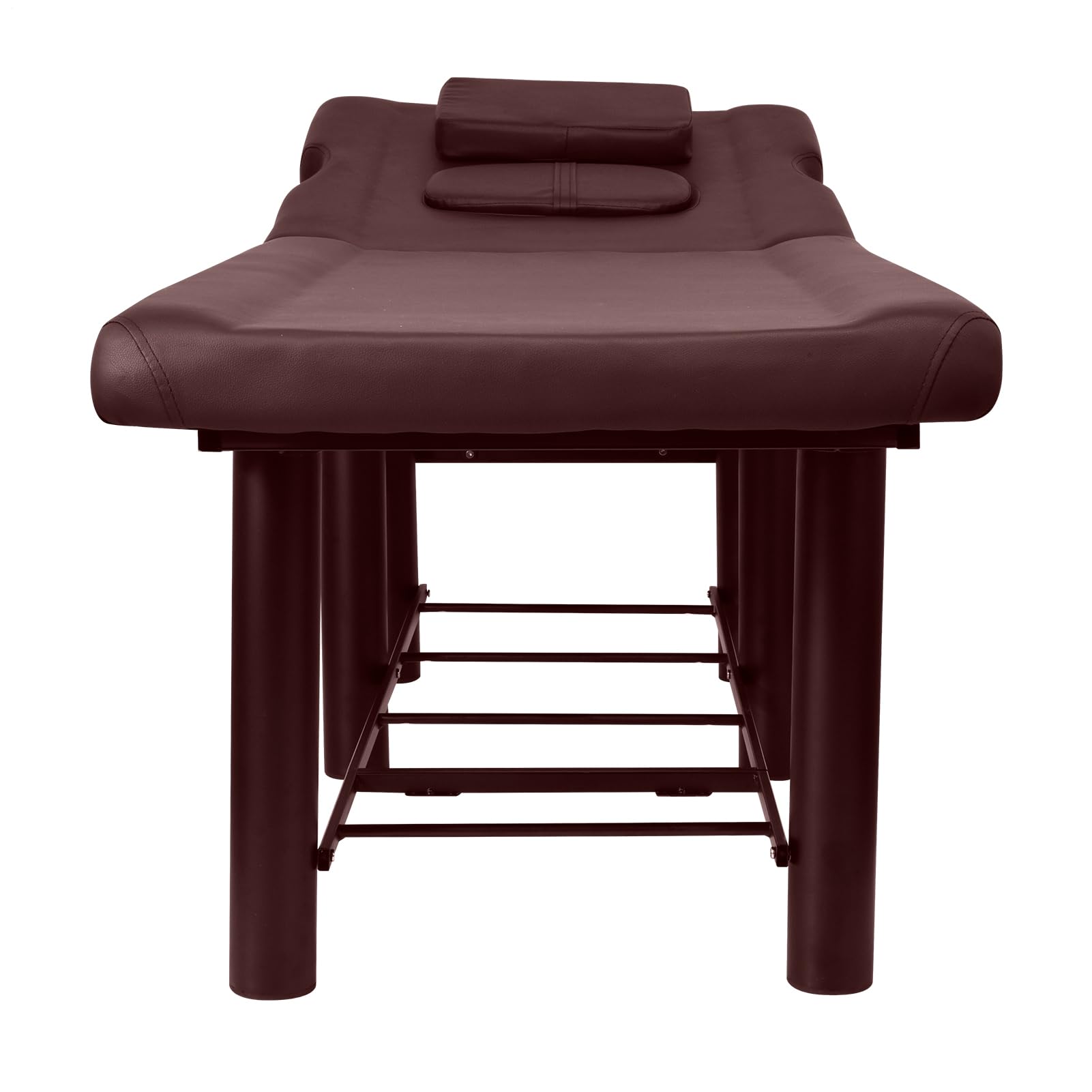 Breiter Massagetisch, professioneller Massagetisch – Schwere stationäre Massagebank | Schönheitstisch mit Rahmen mit verstellbarer Rückenstütze für Haar-Spa