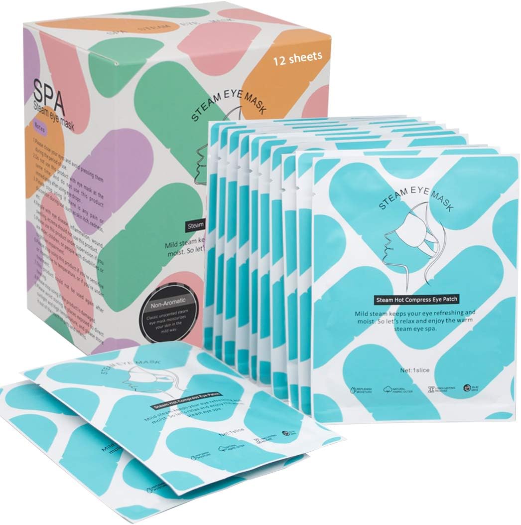 Comfortable and Warm Steam Eye Mask (12 PCS)