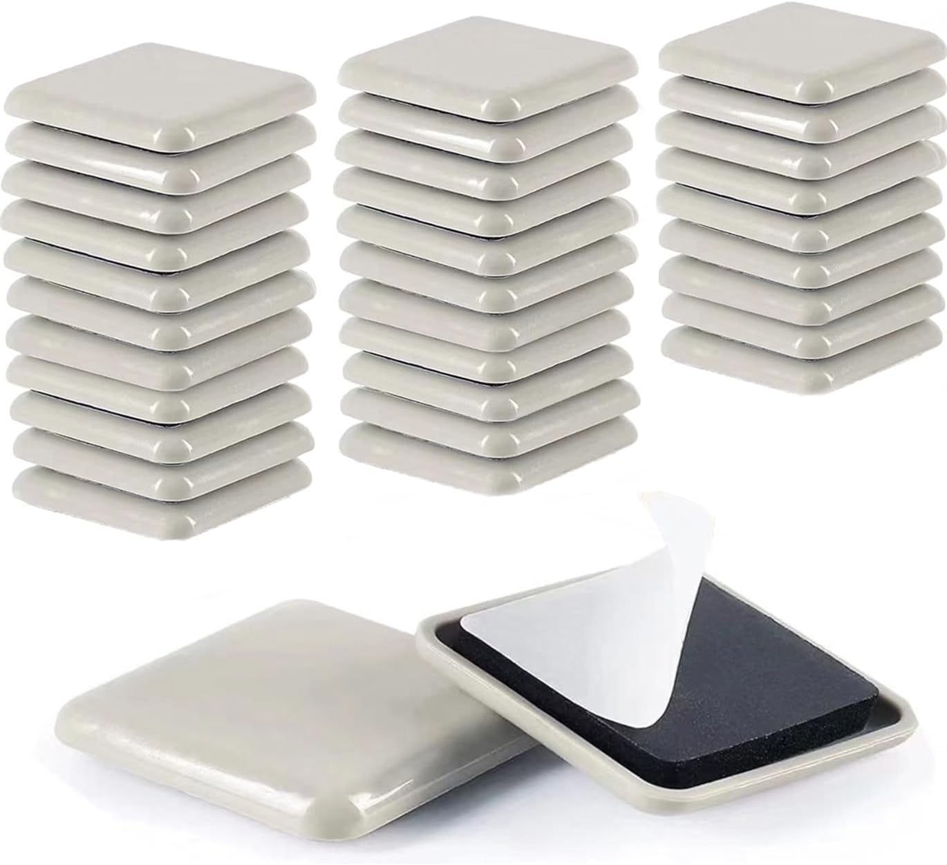8pcs 5" Reusable Large Furniture Sliders for Carpet, Square Large Carpet Furniture Moving Pads, Heavy-Duty Furniture Movers Sliders Moving Furniture Sliders Easily Move