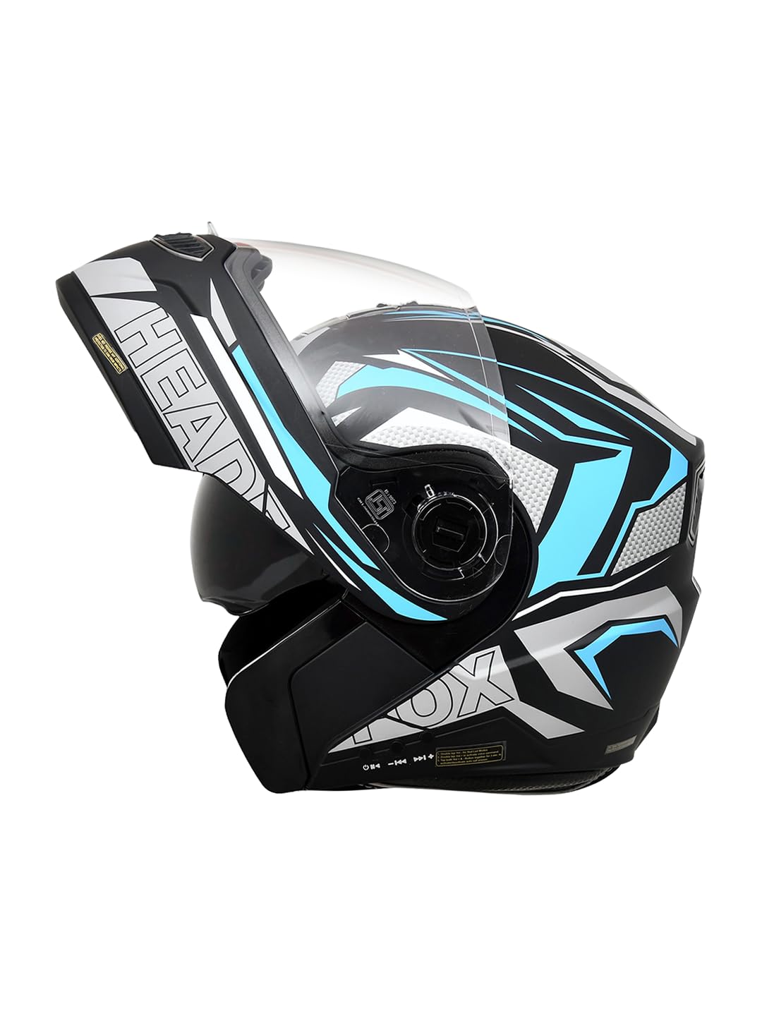 HEADFOX N2F Air 7 Metro: Smart Bluetooth Helmet for Man & Women with Features for Easy Calls, Music, GPS, Waterproof, Voice Assistant, Dual Visior, 31 Flashlight Modes.