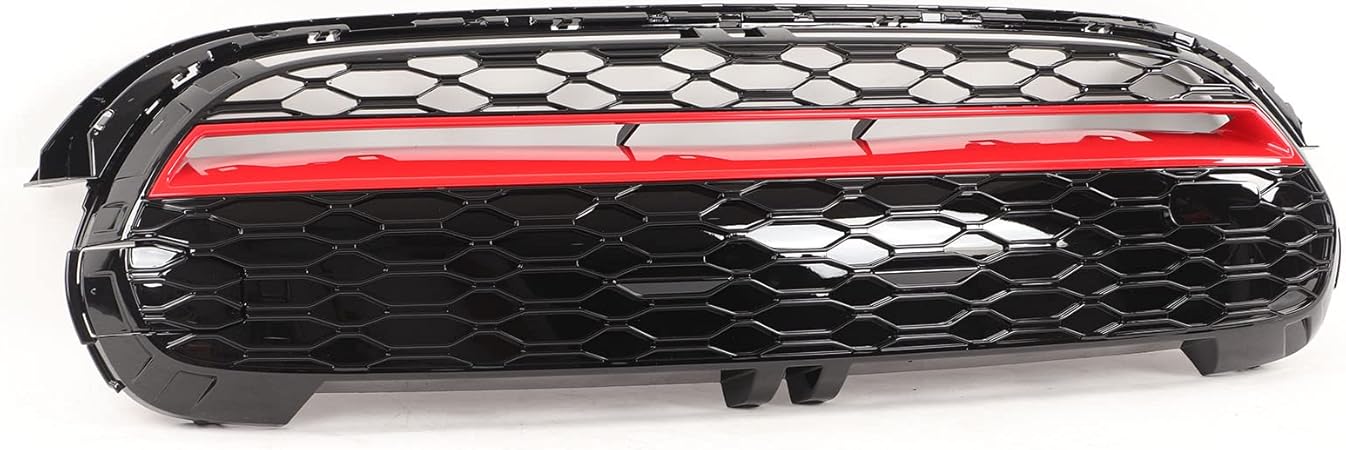Amazon フロントバンパーグリル ガードフロントメッシュグリルgp3アッパースナップ用レッドエアインテークカバー車の改造用の退色防止 グリル 車 バイク