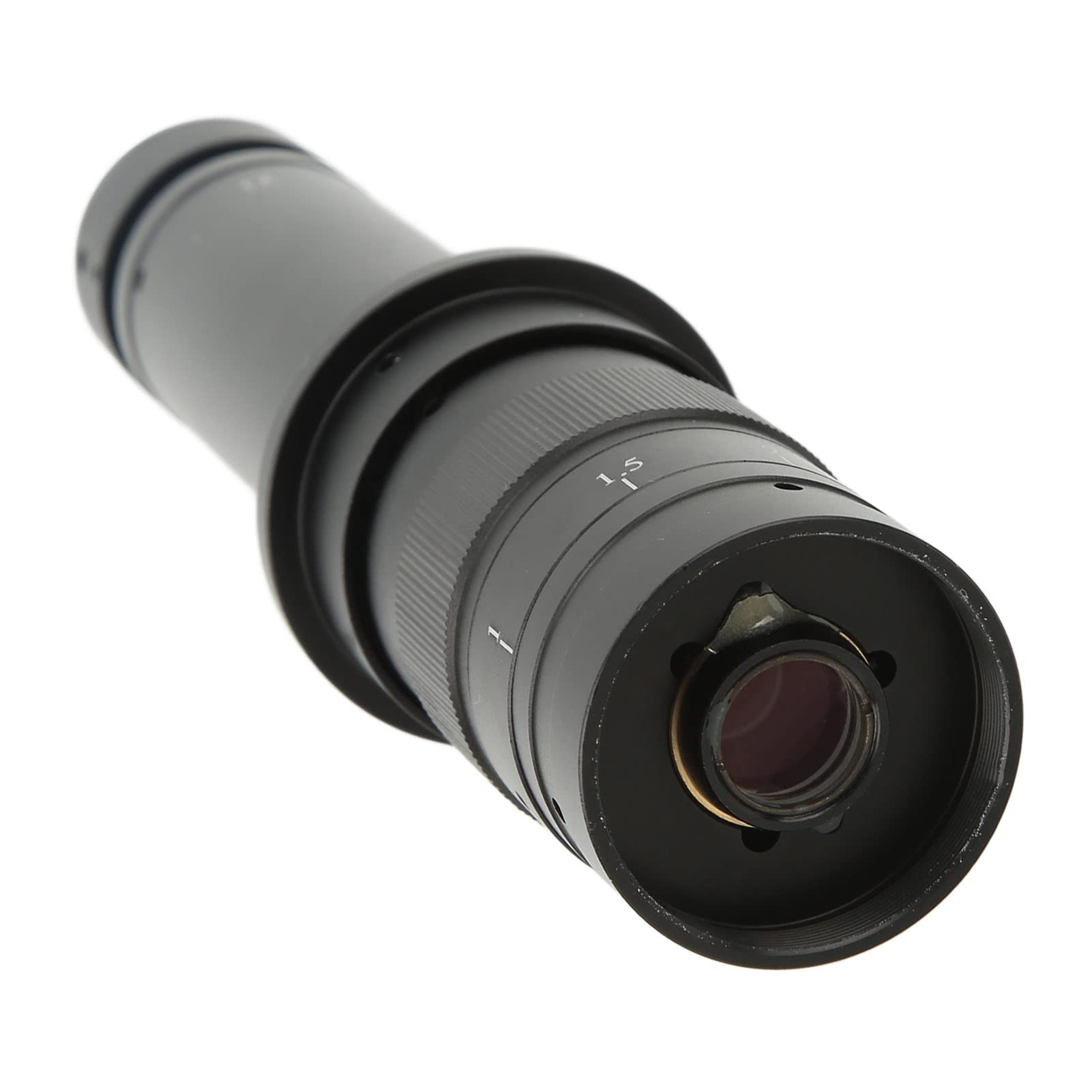 DAUERHAFT Monoculare 300X Zoom C Mount Lens Microscopio Lens Adapter 1X Oculare Lente Ingrandimento regolabile 0.7X a 4.5X Lega di Alluminio per Industria Microscopio Camera
