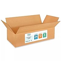Vista 205 de IDL Packaging Cajas para envío de cartón corrugado cúbicas de 10 pulgadas de largo x 10 pulgadas de ancho x 10 pulgadas de alto (paquete de 5)