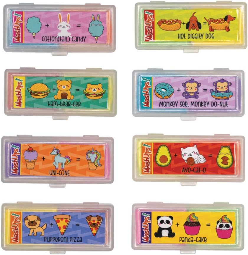 GEDDES Raymond Trendy Frends Mashup Kneadable Erasers (Pack of 24)