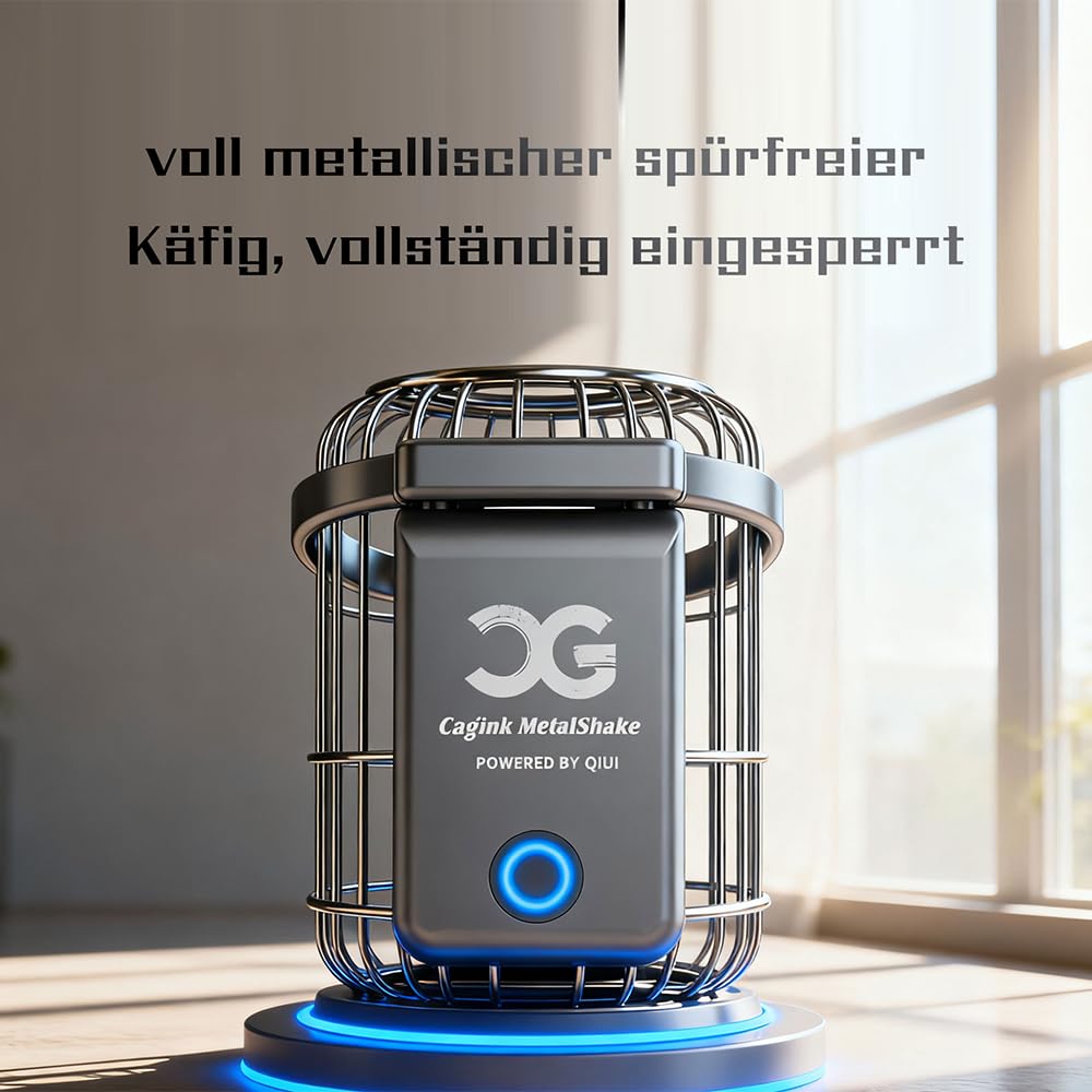 Seckoe Metall Keuschheitskäfig Herren 2.0 – Aluminium Peniskäfig mit 5 Vibrationsmodi, Offline-Vibrationstimer & Offline-Entsperrung, App-Steuerung, IPX7 Wasserdicht, inkl. 2 Cockringe (Generation 2)