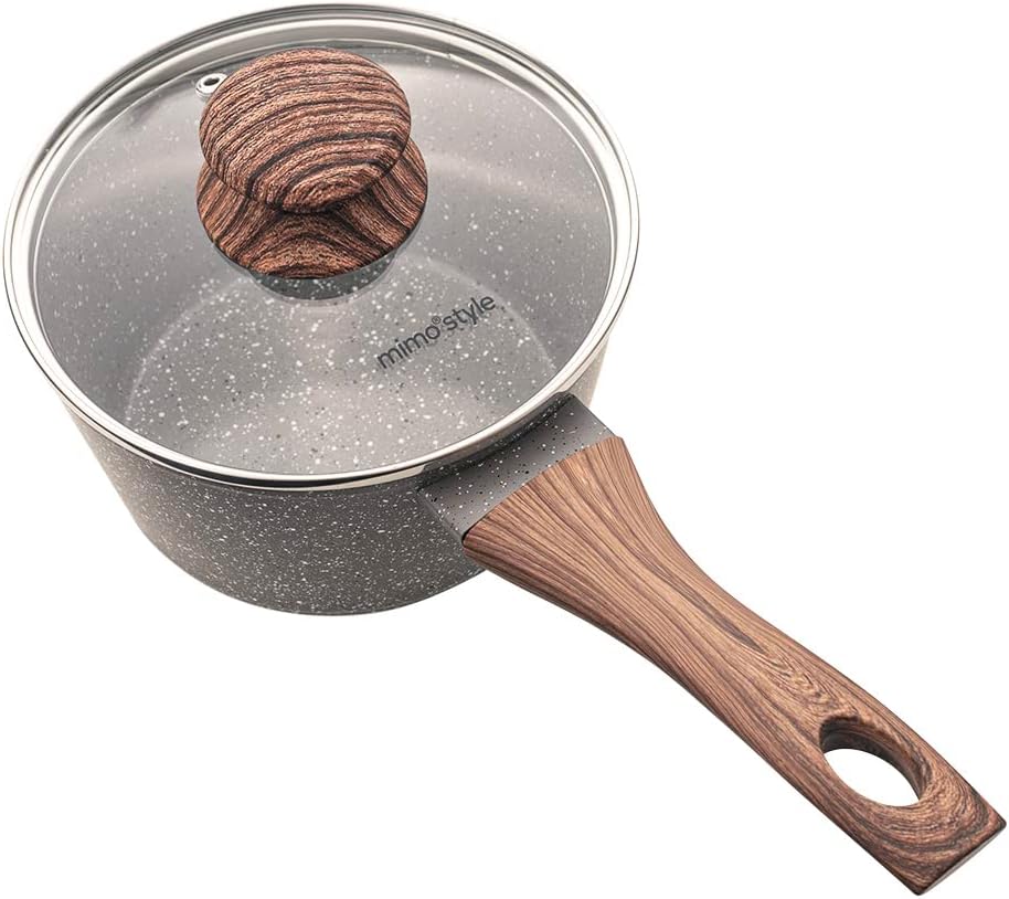 Mimo Style Panela Cook 16cm/1,3L - Estrutura em Alumínio, Revestimento Cerâmico. Alças e Cabos Soft-Touch. Fogão a Gás, Elétrico, Vitrocerâmico (Grafito - Cinza) Mimo Style Panela Cook 16cm/1,3L - Estrutura em Alumínio, Revestimento Cerâmico. Alças e Cabos Soft-Touch. Fogão a Gás, Elétrico, Vitrocerâmico (Grafito - Cinza)