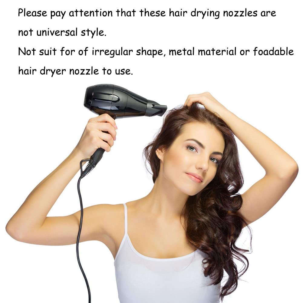 Lot de 2 buses de rechange professionnelles en plastique pour sèche-cheveux de salon de coiffure - Concentrateur étroit de rechange pour outil de coiffure - Pour diamètre extérieur de 4,2 à 4,6 cm