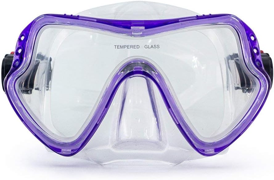Swimming Scuba Mask Diving Mask Free Diving Glasses Snorkeling Mask Snorkel Goggles with Tempered Anti-Fog Lens Glasses Silicone Skirt Soft Flexible Silicone Strap for Adult Men Women Youth