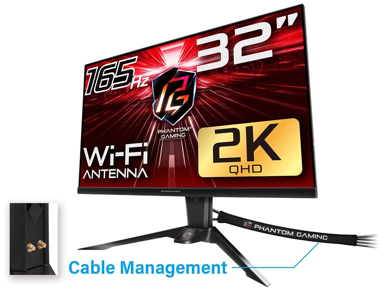 Amazon.com: ASRock Phantom Gaming Monitor 32 inch (31.5