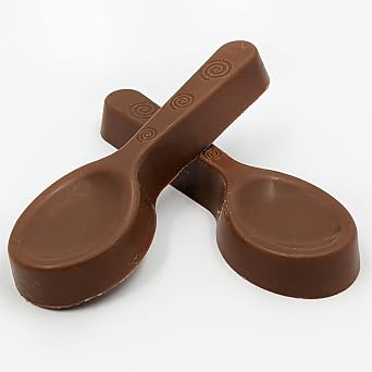 SinglePack Fruidles Christmas Chocolate Stirring Spoons Holiday Treats, Milk Chocolaty 'n Smooth, Hot Chocolate Spoons Pop Party Bag Fillers, Kosher Certified Dairy, 3oz Spoon