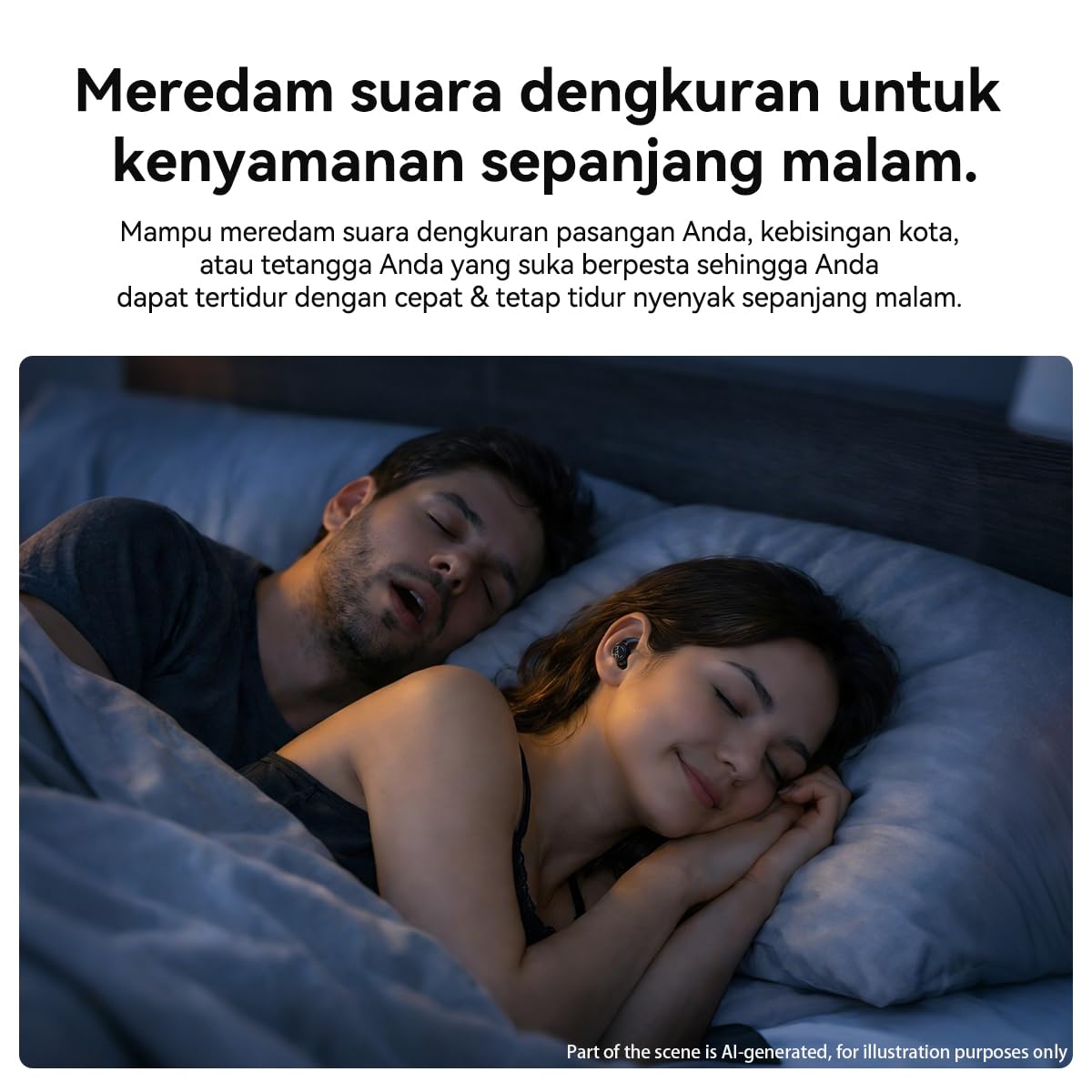 NE76 Écouteurs de sommeil Bluetooth de 15,2 cm, traduction IA en temps réel, 150 langues, mini écouteurs étanches pour dormeurs latéraux pour voyage, éducation, réunions d'affaires, noir